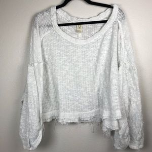 We The Free Oversized Boxy Long Sleeve Top